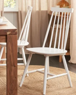 Beliani Tuoli Kumipuu Valkoinen 2 Kpl Burbank Cheap