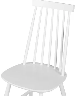 Beliani Tuoli Kumipuu Valkoinen 2 Kpl Burbank Cheap