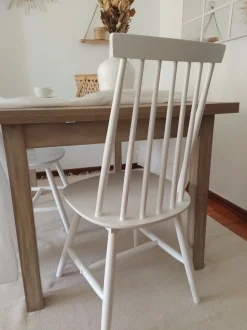 Beliani Tuoli Kumipuu Valkoinen 2 Kpl Burbank Cheap