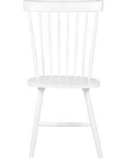 Beliani Tuoli Kumipuu Valkoinen 2 Kpl Burges Shop