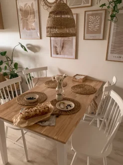 Beliani Tuoli Kumipuu Valkoinen 2 Kpl Burges Shop