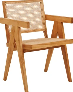 Beliani Tuoli Mahonki/Rottinki Vaalea Puu Westbrook Cheap