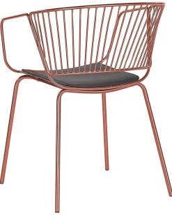 Beliani Tuoli Metalli Kupari 2 Kpl Rigby Store