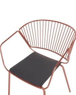 Beliani Tuoli Metalli Kupari 2 Kpl Rigby Store