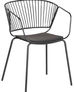 Beliani Tuoli Metalli Musta 2 Kpl Rigby Hot