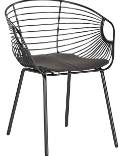 Beliani Tuoli Metalli Musta 2 Kpl Hoback Discount