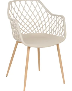 Beliani Tuoli Muovi Beige 2 Kpl Nashua Discount