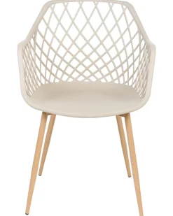 Beliani Tuoli Muovi Beige 2 Kpl Nashua Discount