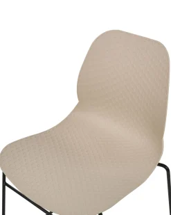 Beliani Tuoli Muovi Beige 4 Kpl Panora Best Sale