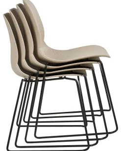 Beliani Tuoli Muovi Beige 4 Kpl Panora Best Sale