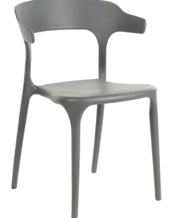 Beliani Tuoli Muovi Harmaa 8 Kpl Gubbio Store