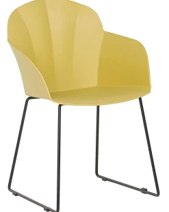 Beliani Tuoli Muovi Keltainen 2 Kpl Sylva Shop