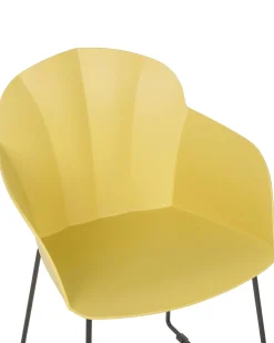 Beliani Tuoli Muovi Keltainen 2 Kpl Sylva Shop