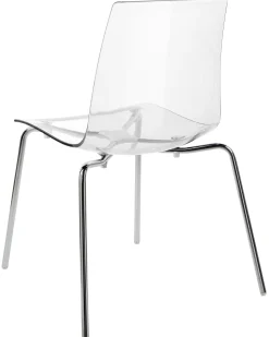 Beliani Tuoli Muovi Kirkas 2 Kpl Silerton Hot