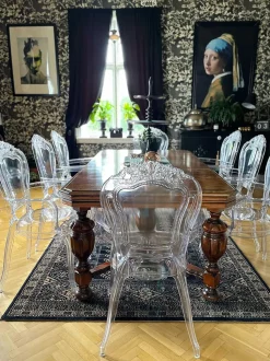 Beliani Tuoli Muovi Kirkas 2 Kpl Vermont Ii Fashion