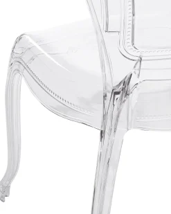 Beliani Tuoli Muovi Kirkas 2 Kpl Vermont Fashion