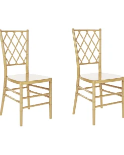 Beliani Tuoli Muovi Kulta 2 Kpl Clarion Discount