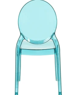 Beliani Tuoli Muovi Lapinakyva Sininen 4 Kpl Merton Fashion