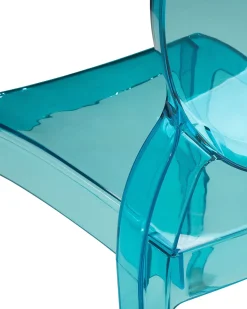 Beliani Tuoli Muovi Lapinakyva Sininen 4 Kpl Merton Fashion