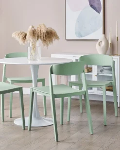 Beliani Tuoli Muovi Mintunvihrea 2 Kpl Somers Shop