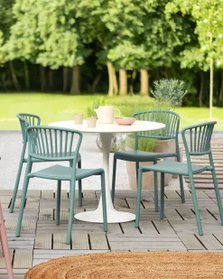 Beliani Tuoli Muovi Mintunvihrea 4 Kpl Gela Best Sale