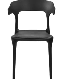 Beliani Tuoli Muovi Musta 8 Kpl Gubbio Fashion