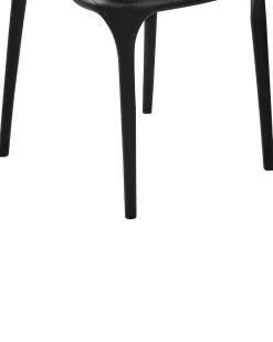 Beliani Tuoli Muovi Musta 8 Kpl Gubbio Fashion