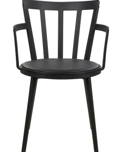 Beliani Tuoli Muovi Musta 4 Kpl Morill Fashion