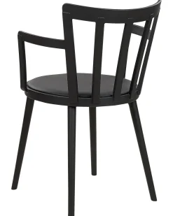 Beliani Tuoli Muovi Musta 4 Kpl Morill Fashion