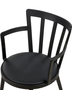 Beliani Tuoli Muovi Musta 4 Kpl Morill Fashion