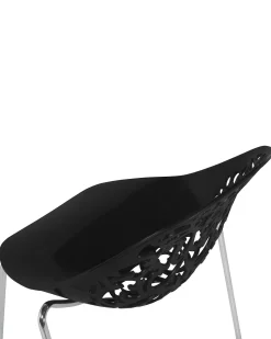 Beliani Tuoli Muovi Musta 4 Kpl Mumford Cheap