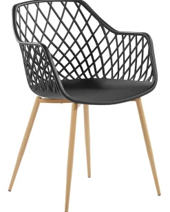 Beliani Tuoli Muovi Musta 2 Kpl Nashua Cheap