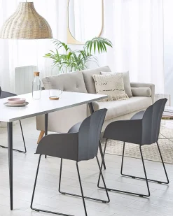 Beliani Tuoli Muovi Musta 2 Kpl Sylva Online