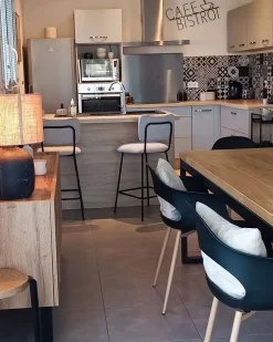 Beliani Tuoli Muovi Musta 2 Kpl Utica Cheap