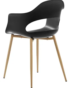 Beliani Tuoli Muovi Musta 2 Kpl Utica Cheap