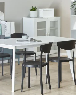 Beliani Tuoli Muovi Musta 4 Kpl Vieste Clearance