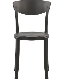 Beliani Tuoli Muovi Musta 4 Kpl Vieste Clearance