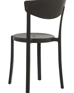 Beliani Tuoli Muovi Musta 4 Kpl Vieste Clearance