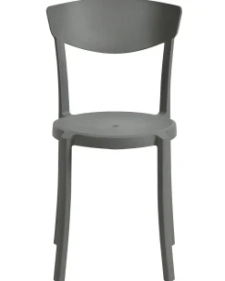 Beliani Tuoli Muovi Tummanharmaa 4 Kpl Vieste Cheap