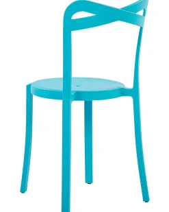 Beliani Tuoli Muovi Turkoosi 6 Kpl Camogli New