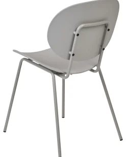 Beliani Tuoli Muovi Vaaleanharmaa 2 Kpl Shonto Outlet