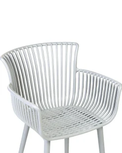 Beliani Tuoli Muovi Vaaleanharmaa 4 Kpl Pesaro Discount