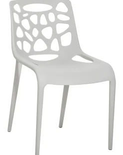 Beliani Tuoli Muovi Vaaleanharmaa Morgan Sale