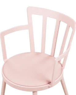 Beliani Tuoli Muovi Vaaleanpunainen 4 Kpl Morill New