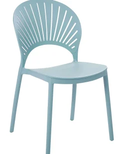 Beliani Tuoli Muovi Vaaleansininen 4 Kpl Ostia Discount