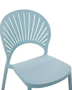 Beliani Tuoli Muovi Vaaleansininen 4 Kpl Ostia Discount