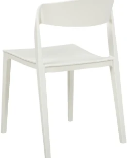 Beliani Tuoli Muovi Valkoinen 2 Kpl Somers Clearance