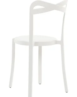 Beliani Tuoli Muovi Valkoinen 4 Kpl Camogli Cheap