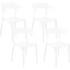 Beliani Tuoli Muovi Valkoinen 4 Kpl Gubbio Discount