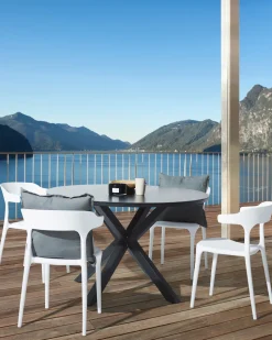 Beliani Tuoli Muovi Valkoinen 4 Kpl Gubbio Discount